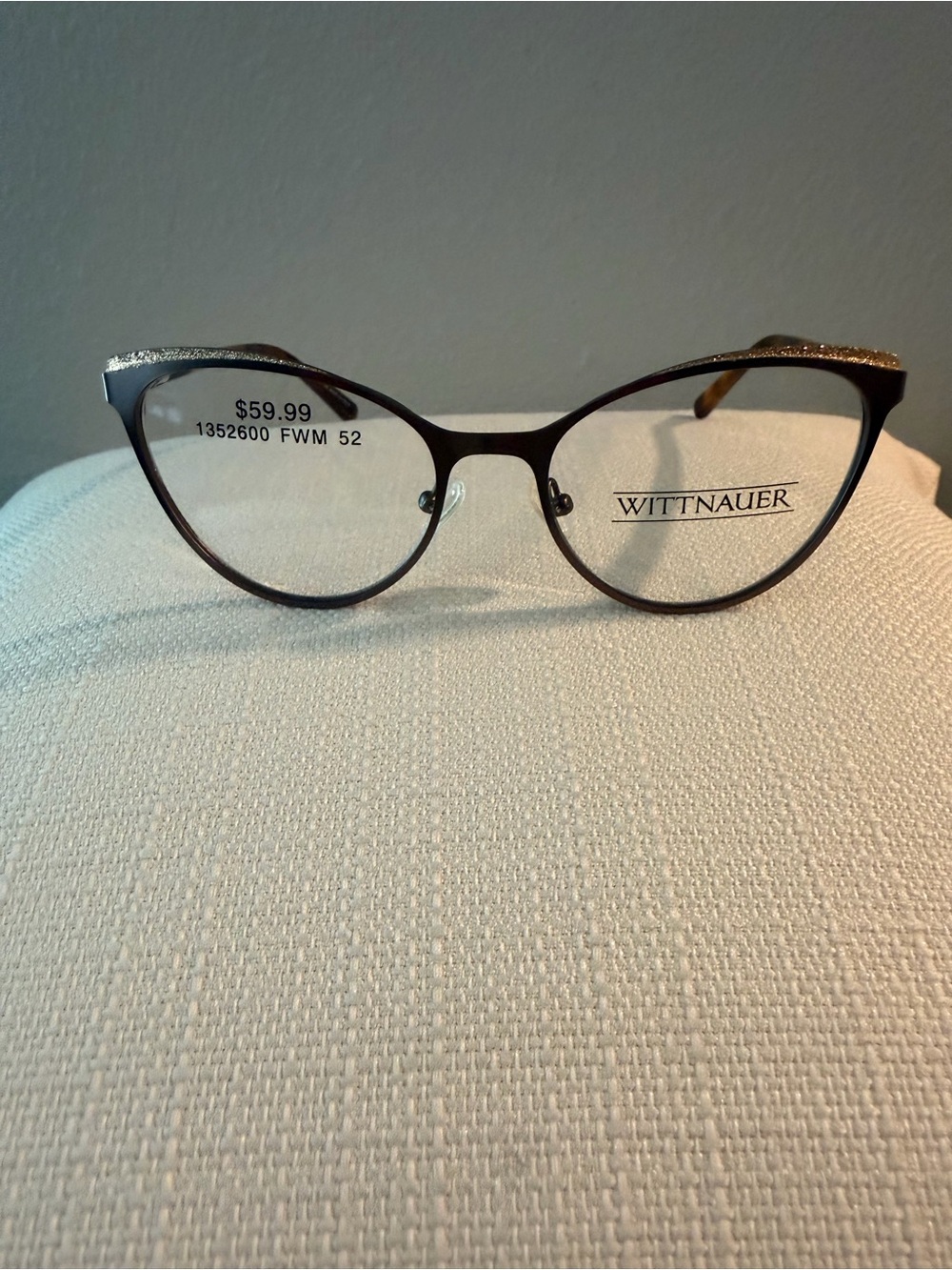 Zara Black Cat-Eye Glasses with Subtle Gold Temples